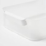 Click in Place 10qt Clear Plastic Storage Bin with White Latch for Home and Office Organization - Brightroom™ - Image 4