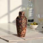 Storied Home 16-Ounce Oxidized Stainless Steel Cocktail Shaker, Copper Finish - Image 3