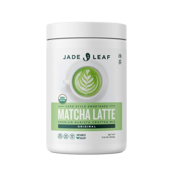 Jade Leaf Matcha Organic Cafe Style Sweetened Original Matcha Latte Mix - 17.6oz