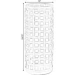 Vintiquewise Round Metal Woven Umbrella Storage Stand - Image 5