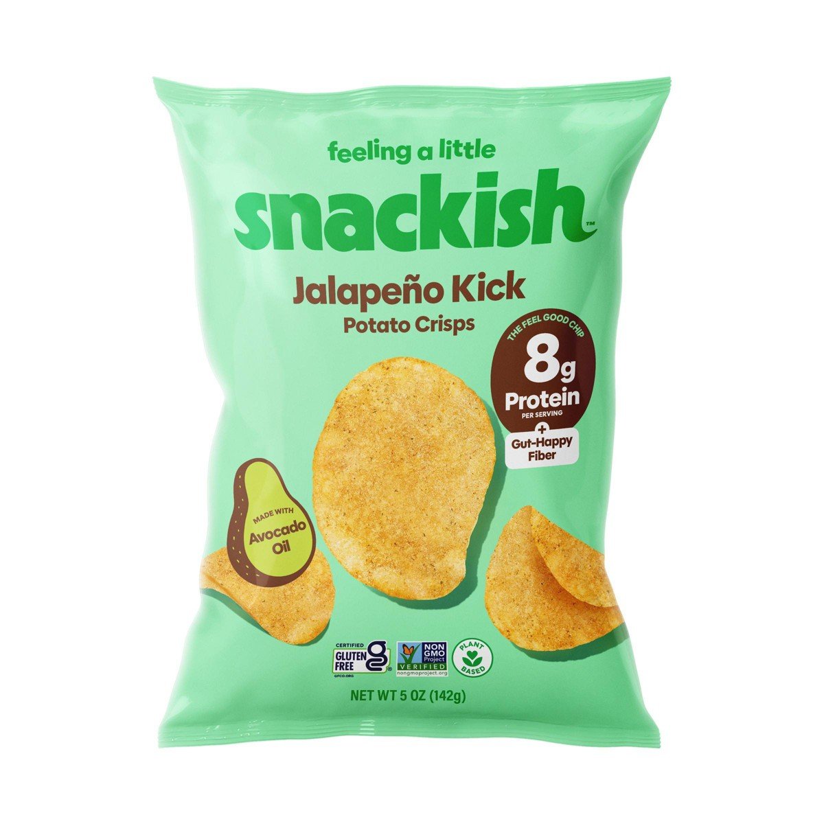 GUEST_1a38fc53-717b-46e5-bc30-474a2cf67e7d.jpg Snackish Jalapeno 8g Protein Potato Chips - 5oz - Image 1
