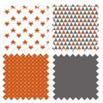 Bacati - Playful Fox Orange/Gray Storage Toy Chest - Image 4