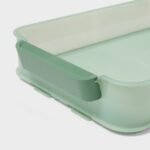 Click in Place 6.7qt Shallow Plastic Storage Bin for Home and Office Organization Green Tint - Brightroom™ - Image 4