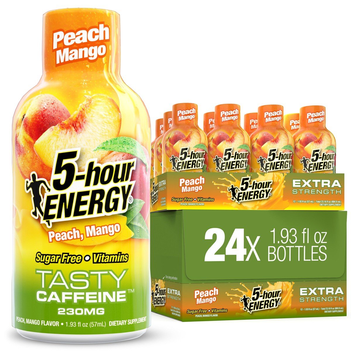 GUEST_1adcd5db-60eb-49a5-82a3-7b9458f8fe7d.jpg 5-hour ENERGY Extra Strength Shots, Peach Mango Flavor, 1.93 Fl Oz, 24 Pack - Image 1