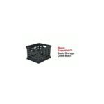 Storage Crate Black - Room Essentials™: Plastic Stackable Utility Bin, Portable with Built-In Handles, 30.6L Capacity - Image 2