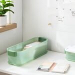Click in Place 4.5qt Slim Plastic Storage Bin for Home and Office Organization - Brightroomâ„¢ - Image 2