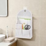 Storage Bins, Storage Organizer, 8 Pack Cotton Linen Wall Hanging Storage Bag with Waterproof Coating, Metal Grommet Hooks for Bedroom - Image 4
