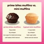 Prime Bites Chocolate Chip Protein Mini Muffins - 15g Protein - 8.48oz/4ct: Whey Protein Isolate, Chewy, Ready to Eat - Image 5