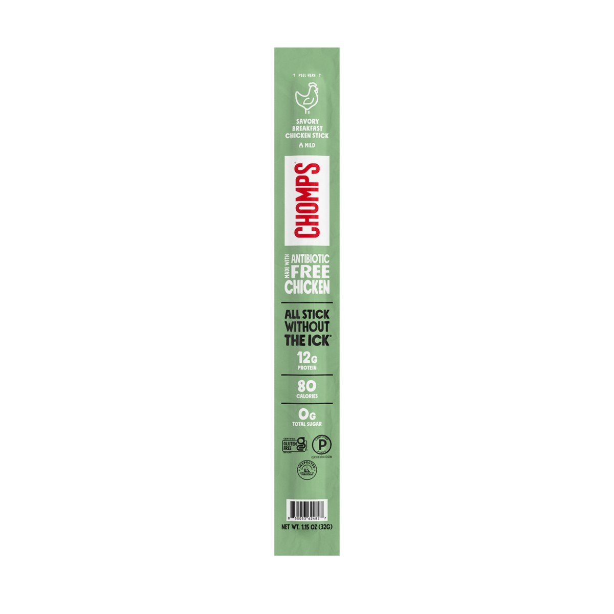 GUEST_1ef334ce-53a5-472c-90b3-64b1e90a27d4.jpg Chomps Snack Sticks Savory Breakfast Chicken Meat Sticks - 1.15oz: Gluten-Free, 12g Protein, Paleo - Image 1