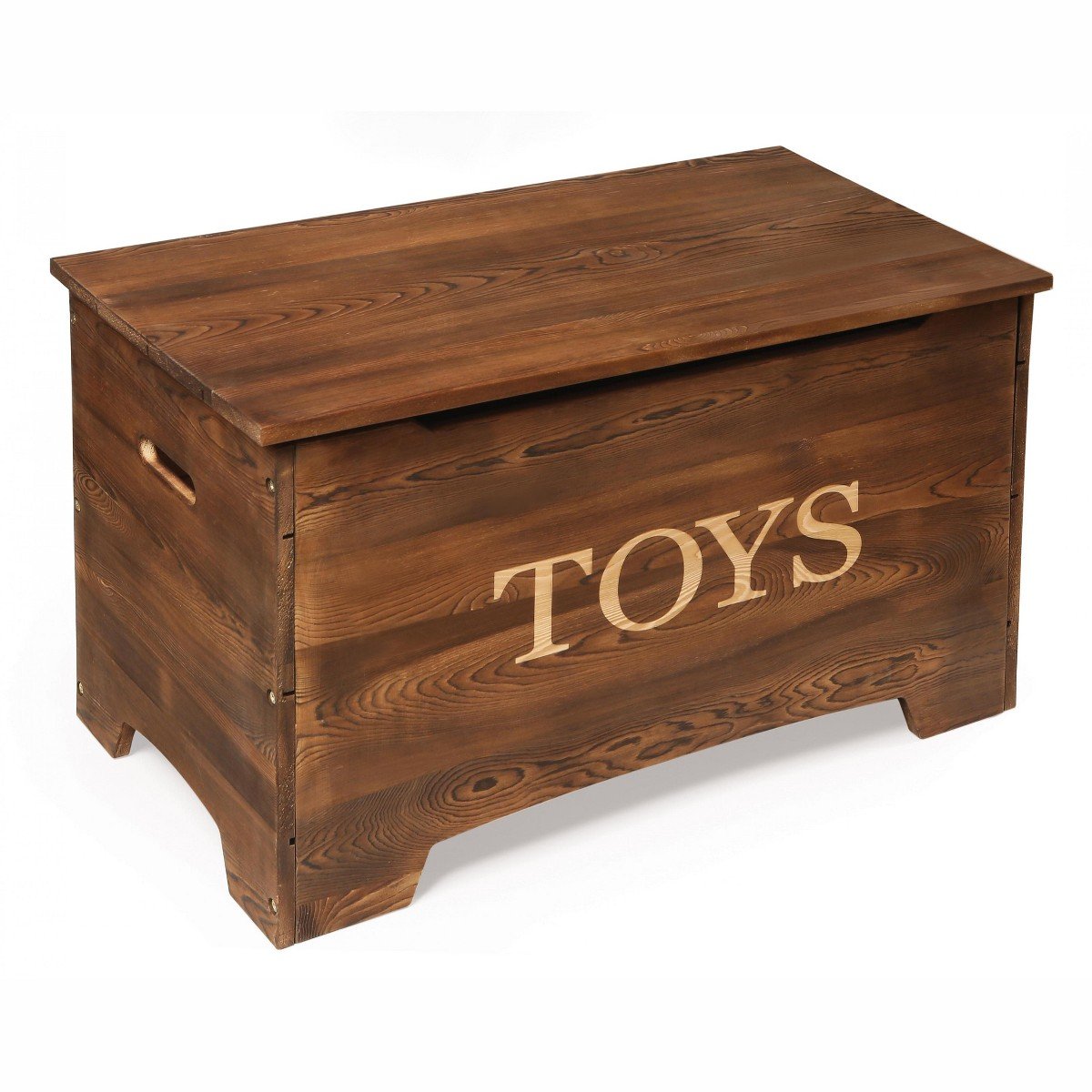 GUEST_211ebfce-d972-4b8a-aef1-8faea19a5e9c.jpg Badger Basket Solid Wood Rustic Toy Box - Brown - Image 1
