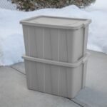 Sterilite Tuff1 30 Gallon Plastic Storage Tote Container Bin with Lid (12 Pack) - Image 4