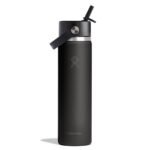 Hydro Flask 24 fl oz Stainless Steel Wide Mouth Flex Straw Water Bottle - Black