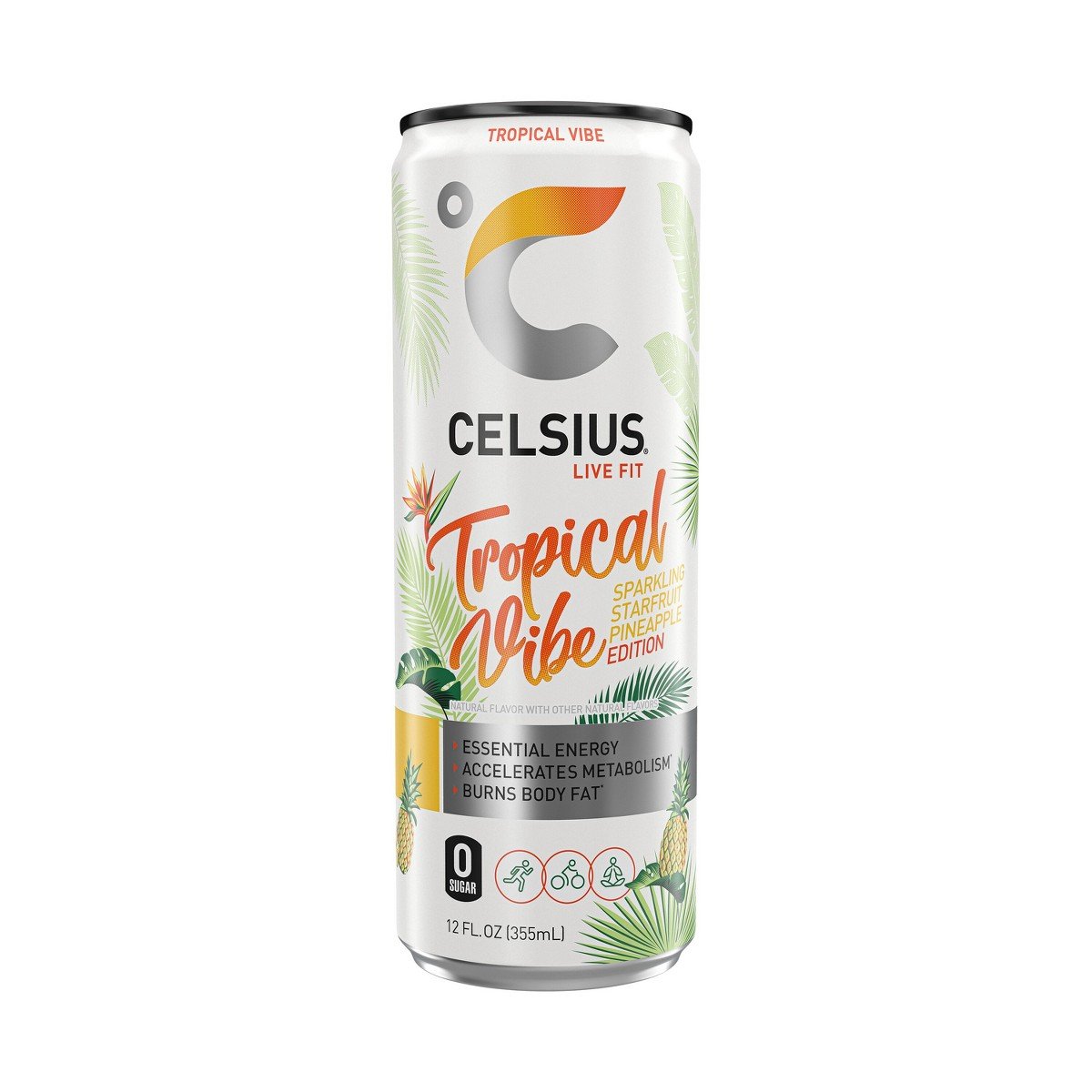 GUEST_21ba1b2e-f13c-4e15-8dff-0cc47191a4e1.jpg CELSIUS Sparkling Tropical Vibe Functional Energy Drink - 12 fl oz Single Can - Image 1