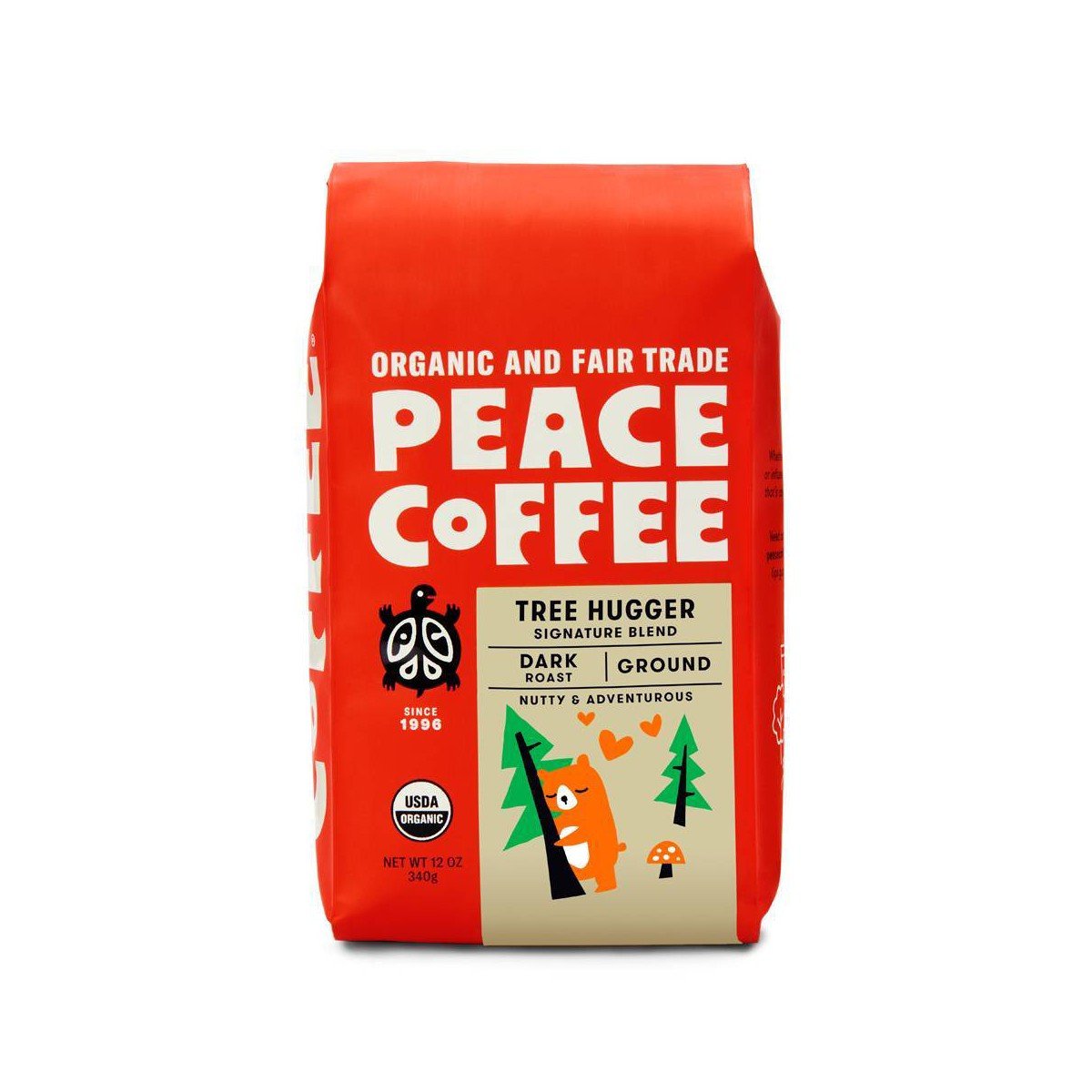 GUEST_2329d24b-a50d-4f16-9df2-0dfb6d4eb68c.jpg Peace Coffee Organic Fair Trade Tree Hugger Blend Dark Roast Ground Coffee - 12oz: Arabica Beans, Shade Grown - Image 1