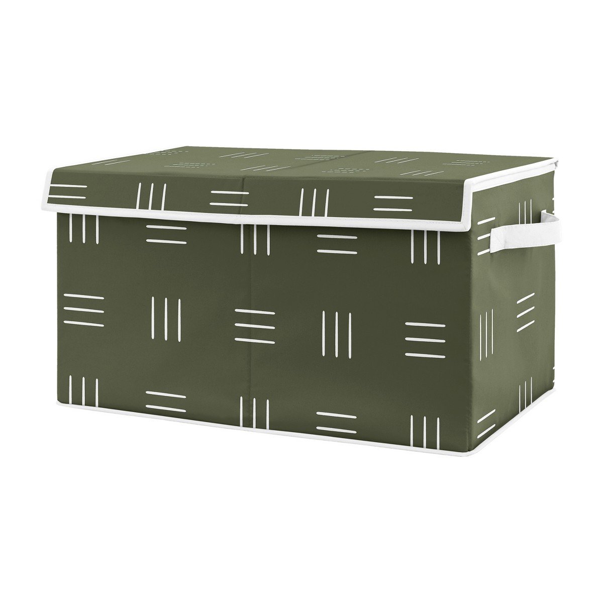 GUEST_23591d95-38e9-46c0-8a42-fdc5738e9f90.jpg Sweet Jojo Designs Boy or Girl Gender Neutral Unisex Fabric Storage Toy Bin Jungle Animals Green and White - Image 1