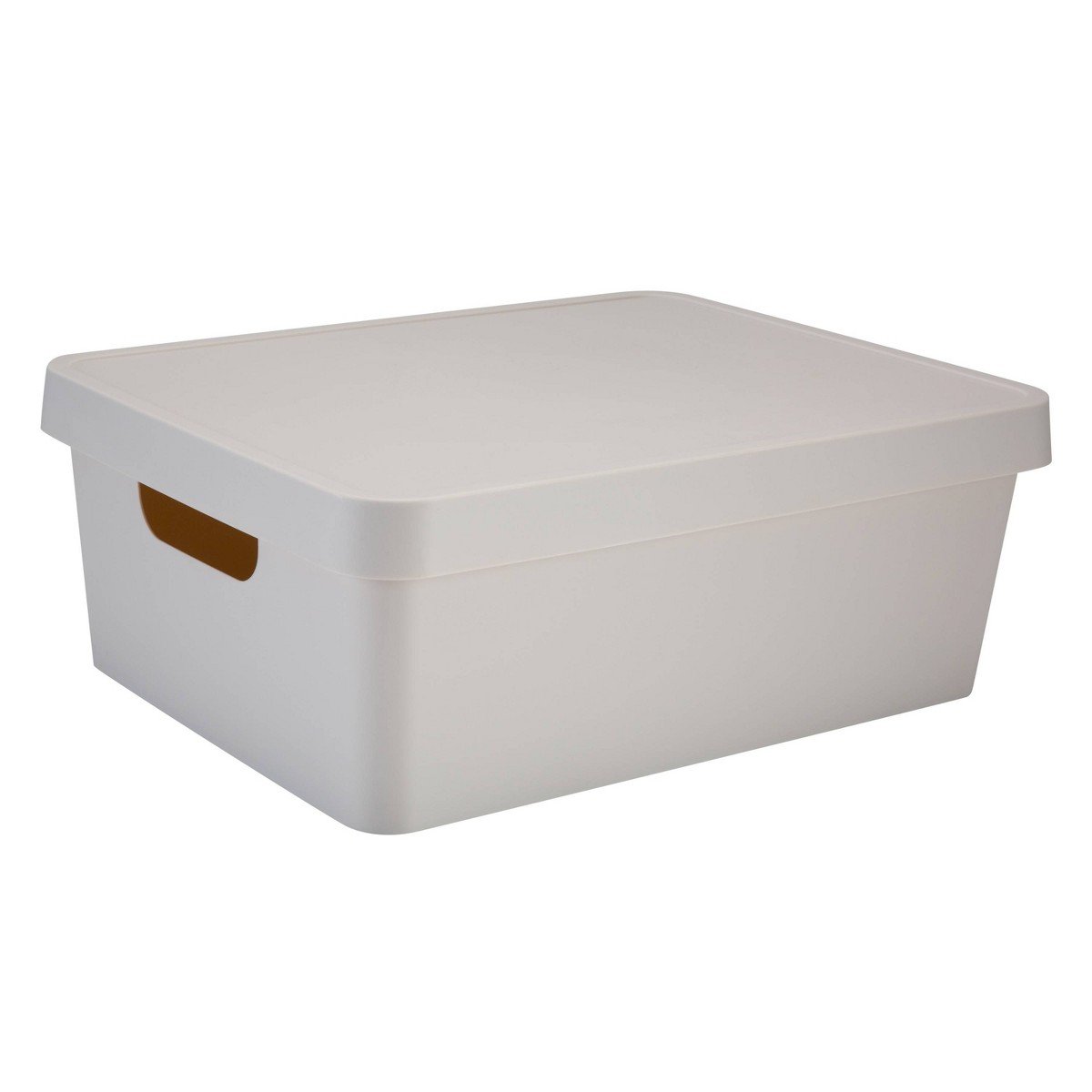 GUEST_239ae72b-29e5-43a2-b8b8-66c9209603ea.jpg Simplify Vinto Storage Box with Lid Medium Ivory: Polypropylene, 14.5" H, 0.494 Volume, No Assembly, Off-White - Image 1