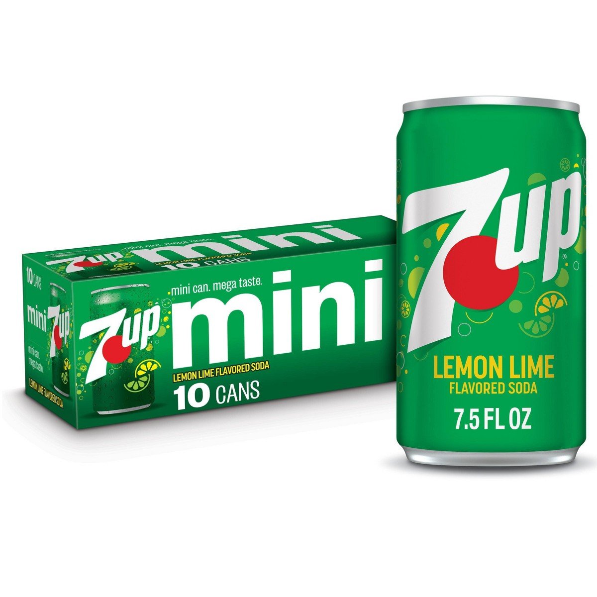 GUEST_23fbc8f0-6a61-4fb4-83bf-fe729bbcfe87.jpg 7UP Lemon Lime Flavored Soda - 10pk/7.5 fl oz Mini Cans - Image 1