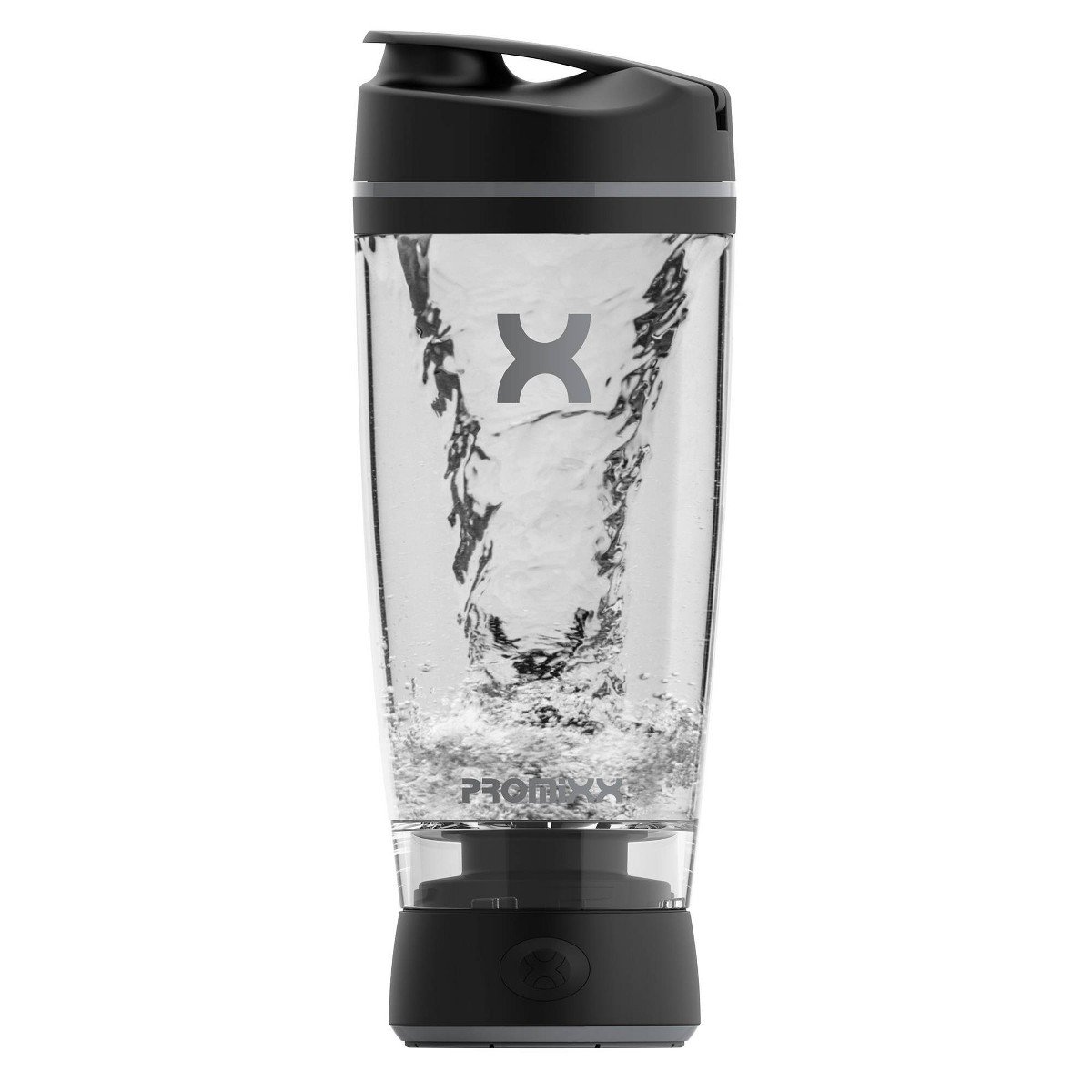 GUEST_24c45d87-854d-4b9a-969c-18d4f7240820.jpg Promixx MiiXR Electric Shaker Bottle - Black/Gray - 20oz: BPA-Free, Blends, Includes Blending Cup, 125W - Image 1