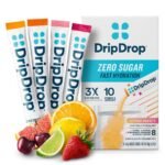 DripDrop Hydration Powder Vegan Electrolyte Supplements - Citrus - 0.35oz/8ct: Certified Gluten-Free, Non-GMO Verified