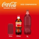 Coca-Cola Orange Cream Soda - 20 fl oz Bottle: Caffeinated - Image 6