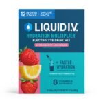Liquid I.V. Hydration Multiplier Powder Electrolyte Drink Mix - Strawberry Lemonade - 6.77oz/12ct