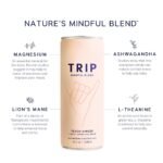 TRIP Mindful Blend Peach Ginger Magnesium Botanical Seltzer - 12 fl oz - Image 5