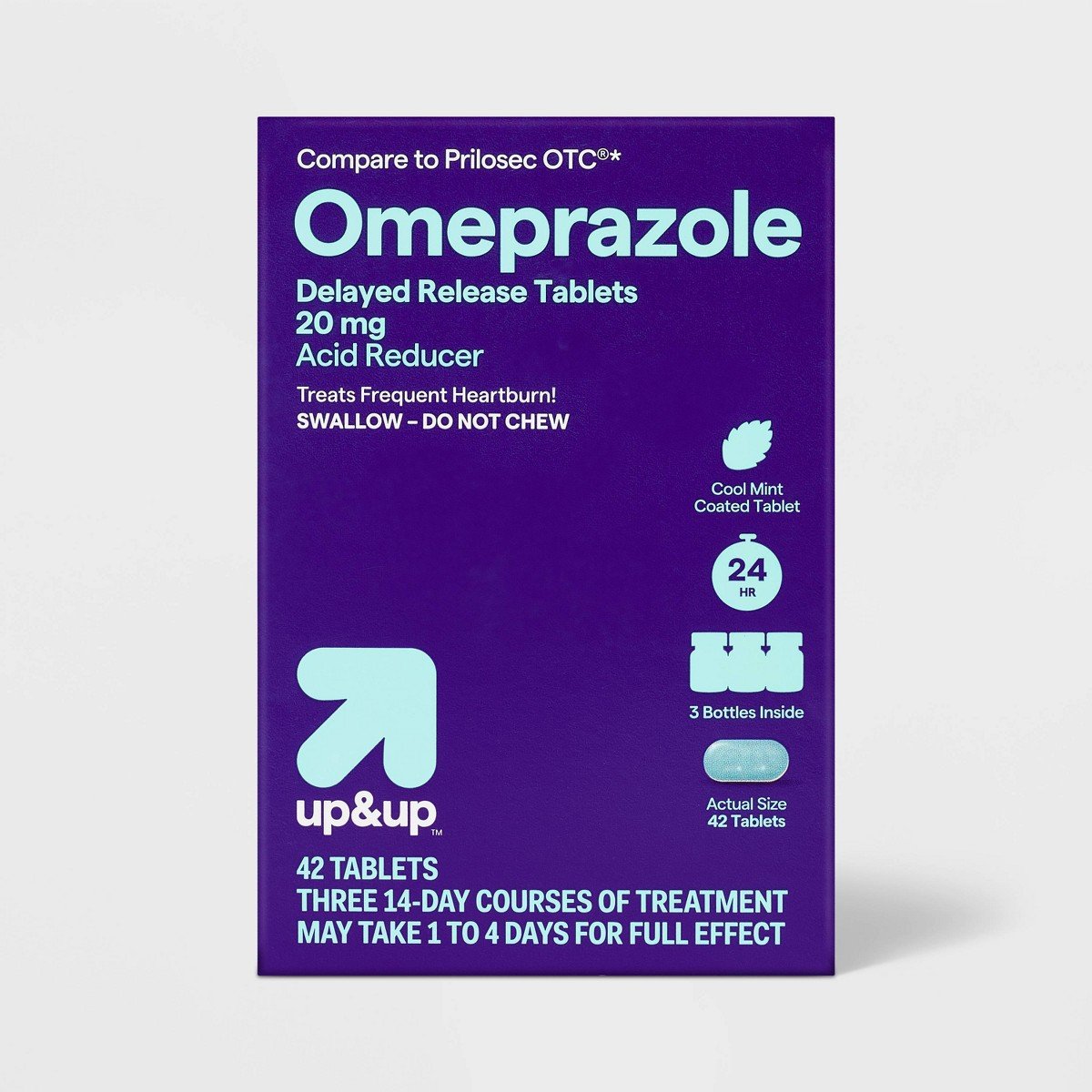 GUEST_280a64e9-4061-4e95-b2a3-9c93003d5968.jpg Omeprazole Tablets - Mint - 42ct - up&up™ - Image 1
