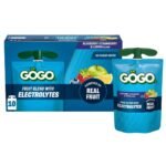 GoGo SqueeZ Electrolytes No Sugar Added Blueberry Strawberry Lemon Variety Pack - 3.9oz/10ct