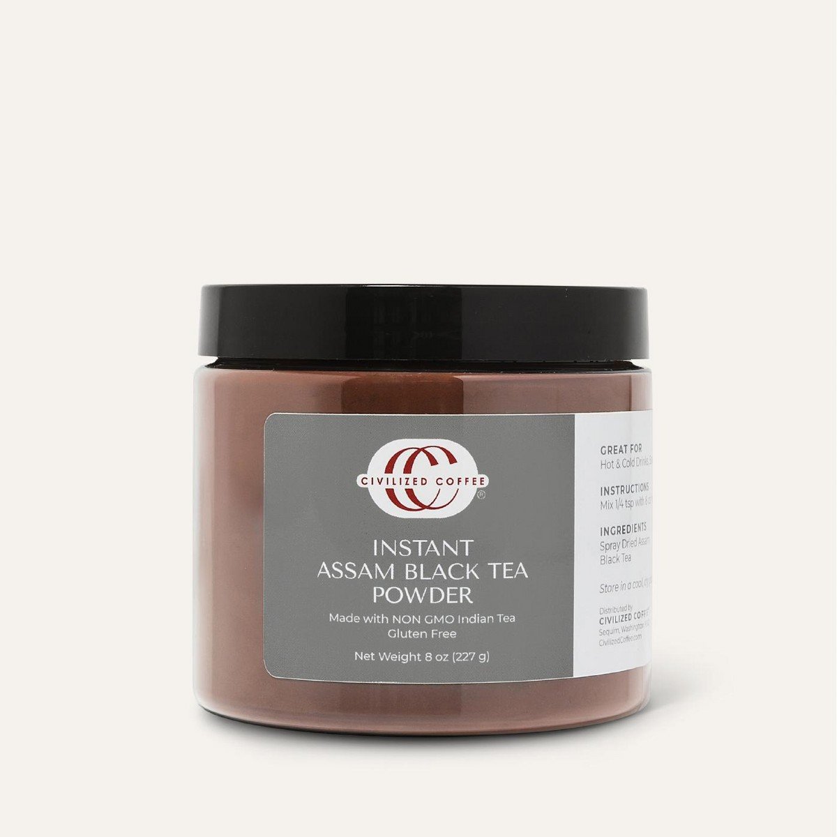 GUEST_284198a9-953c-48f4-97a2-9bc55dad5bcd.jpg Civilized Coffee Instant Black Tea Powder Assam (8 oz) - Image 1