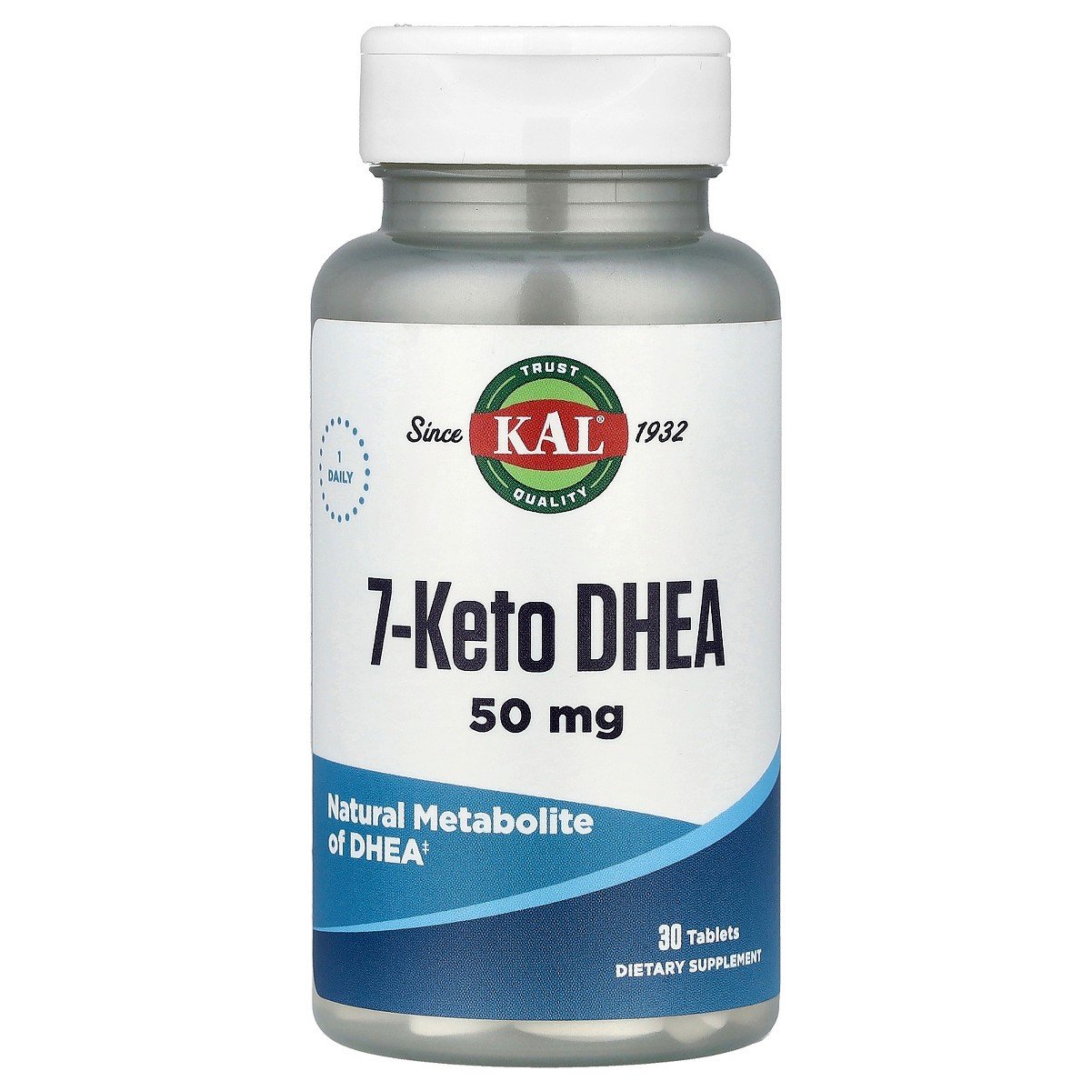 GUEST_28918682-da62-4caf-8394-40bd1c29747c.jpg KAL 7-Keto DHEA, 50 mg, 30 Tablets - Image 1