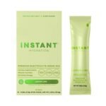 Instant Hydration Lemon Lime Electrolyte Drink Mix Sports Drink - 10ct/73gms: Non-Caffeinated, Powdered Form
