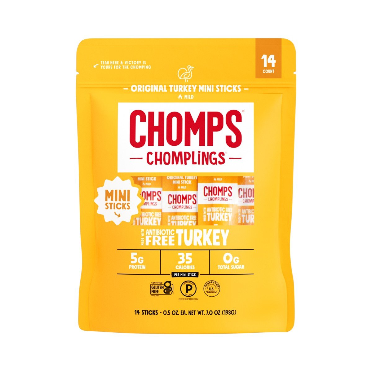 GUEST_29b73abd-c0b9-4712-94bc-81a675b0e00b.jpg Chomplings Original Turkey Mini Sticks - 7oz/14ct - Image 1