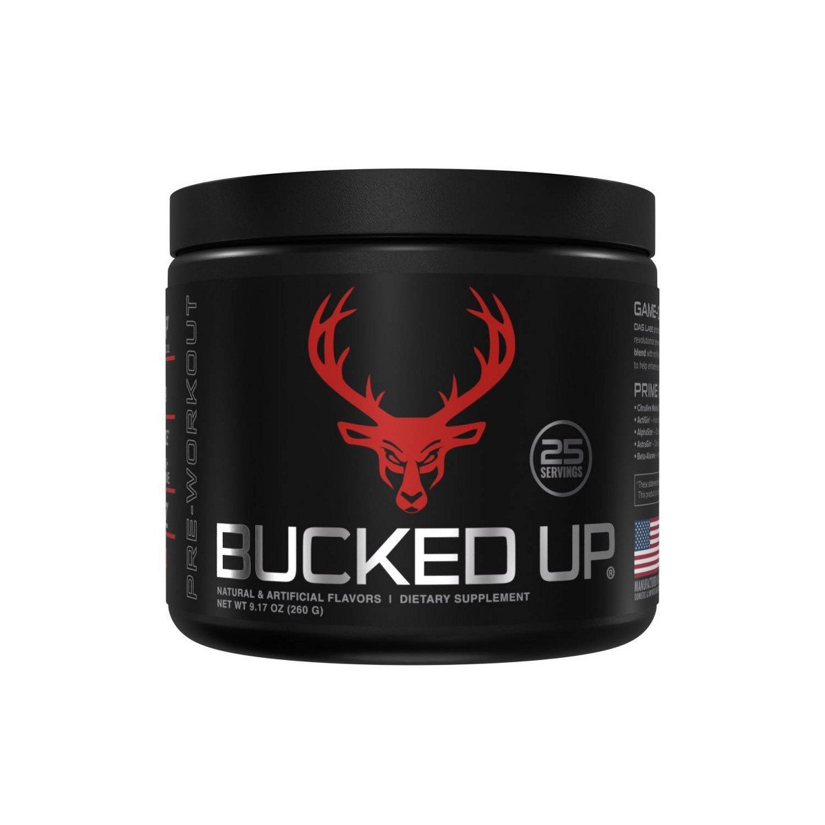 GUEST_29f7748e-1a40-4e3b-a1ca-39ad1f0f37ed.jpg Bucked Up Pre-Workout Supplement Powder - Red Raz - 9.35oz - Image 1