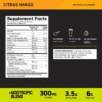 Optimum Nutrition, Pre-Workout Amped Powder, Citrus Mango, High Stim, Sugar-Free, Caffeine, 20 Servings - Image 2