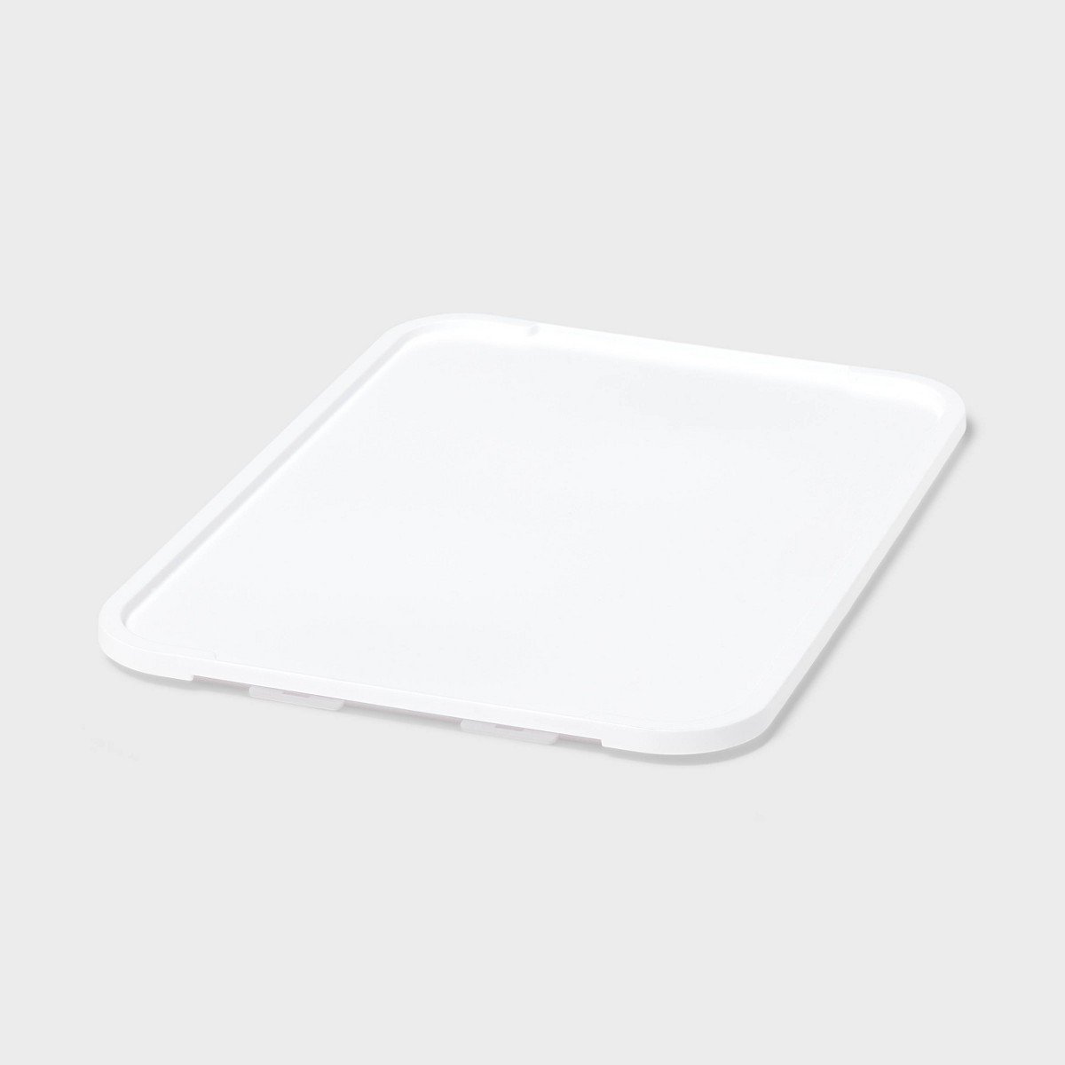 GUEST_2b7d4b5b-8524-48d4-8cc8-0298528fe43b.jpg Click in Place Large Lid for Plastic Storage Bins for Home and Office Organization White - Brightroomâ„¢ - Image 1