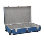 Mercury Luggage 31" Seward Under the Bed Trunk with Wheels and Lock Misty Blue: Decorative Storage Bin, MDF, No Assembly - Image 2