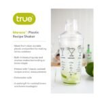 True Maraca 16 oz Cocktail Shaker with Built In Strainer with 7 Printed Classic Cocktail Recipes for Game Nights, BBQ, House Party, Home Bar Gifts - Image 3