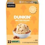 Dunkin' Butter Pecan Flavored Medium Roast Coffee - Keurig K-Cup Pods – 22ct