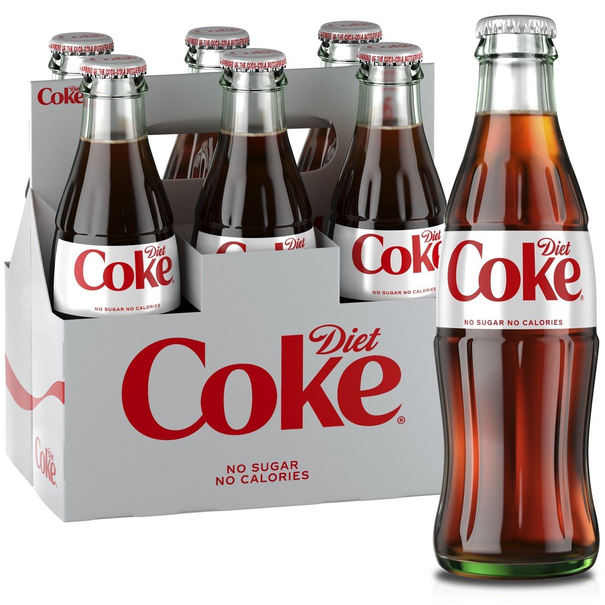 GUEST_2d4d9b34-dce3-4f15-9a3c-ab9da8303f8a.jpg Diet Coke - 6pk/8 fl oz Glass Bottles: Sugar-Free, Chlorine-Free - Image 1