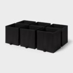 11" 6pk Fabric Bin - Black - Brightroom™