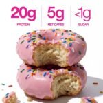Legendary Foods Gluten Free and Keto Friendly Protein Donuts - Pink Sprinkle - 20g Protein - 9.6oz/4ct - Image 5