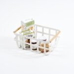 Yamazaki Home Storage Basket - Medium - Steel + Wood