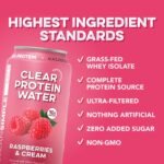 Clean Simple Eats Clear 10g Protein Water Raspberries & Cream - 12 fl oz Can - Image 5