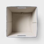13''x13'' Fabric Decorative Storage Bin Textured Navy - Brightroomâ„¢: 13 Inch Storage Cube, Decorative Storage - Image 3