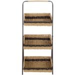 Ingrid Rope Shelf - Black/Beige - SEI