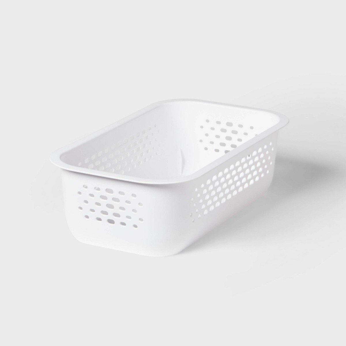GUEST_32e12bba-e06e-4b49-a309-859d535acec2.jpg Narrow Small Rounded Rectangle Decorative Plastic Bin White - Brightroomâ„¢ - Image 1