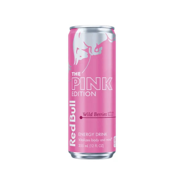 Red Bull Pink Edition Energy Drink - Wild Berries - 12 fl oz: Caffeinated, Low Fat