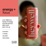 heywell Energy + Focus Strawberry Lemon Sparkling Water - 12 fl oz Can - Image 3