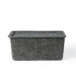 Felt Bin with Lid Dark Gray - Bullseye's Playground™ - Image 3