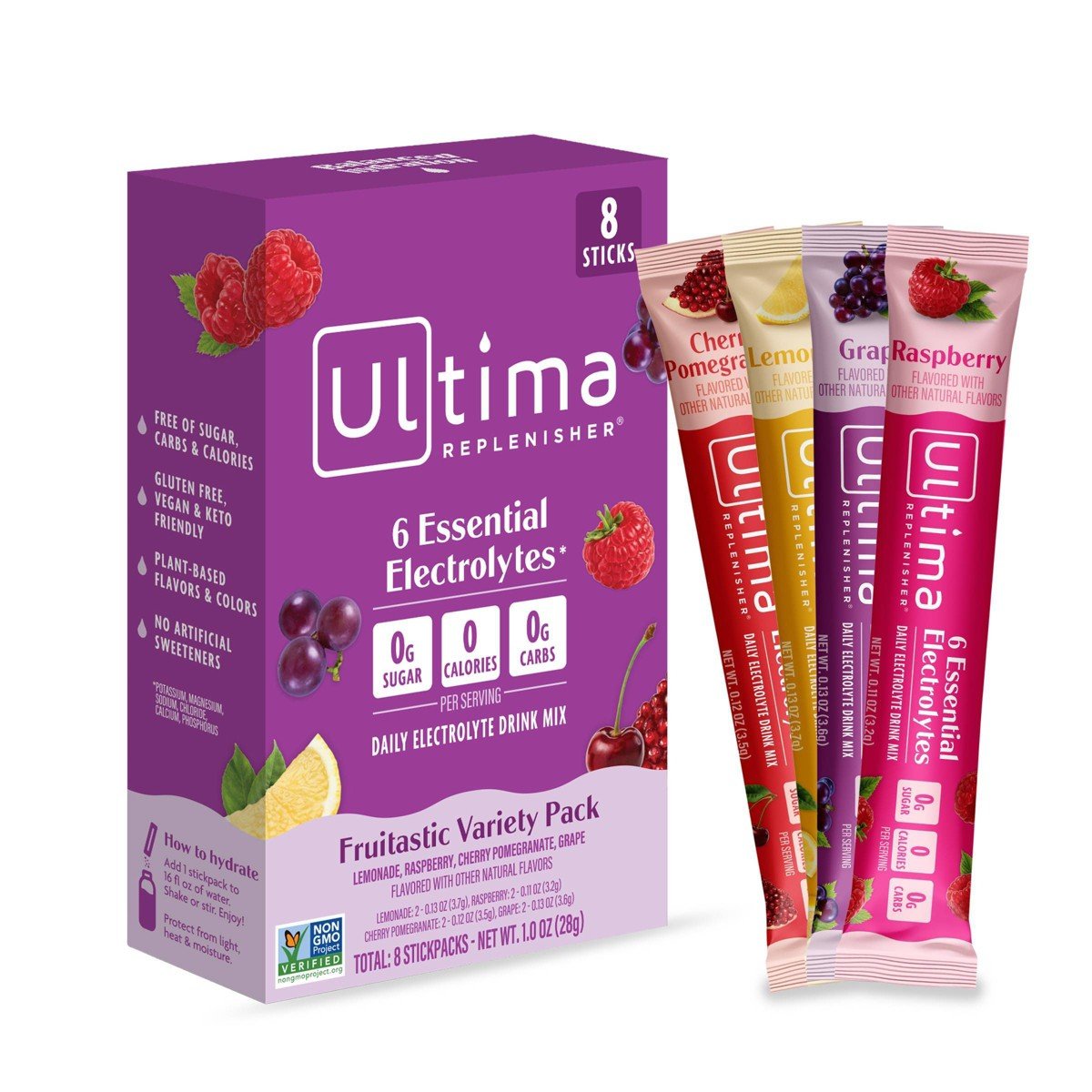 GUEST_341f1db3-d86f-4bb5-852f-d041cf7cc2f5.jpg Ultima Replenisher Fruitastic Variety Pack Electrolyte Drink Mix - 8pk - Image 1